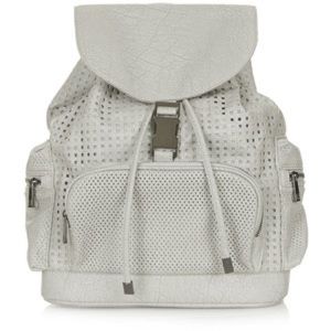 TOPSHOP | grey perforated backpack